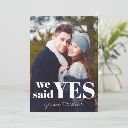 yes写真婚約 招待状 (スタンド正面)