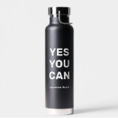 Yes名前パーソナライズされたトレーニングジム ウォーターボトル (左面)