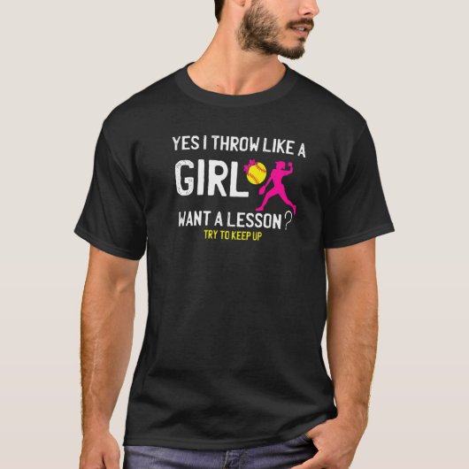 Yes女の子が女の子の柔らかさを求めて投げる Tシャツ (正面)