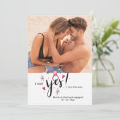 Yes婚約の写真発表 案内状 (スタンド正面)