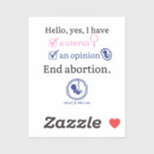 yes子宮、yes説 シール (シート)