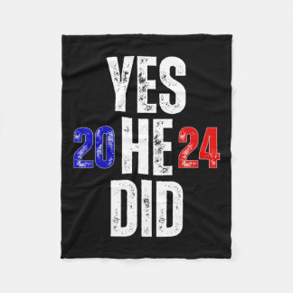 Yes彼の缶とYes彼は2024ヴィンテージした フリースブランケット