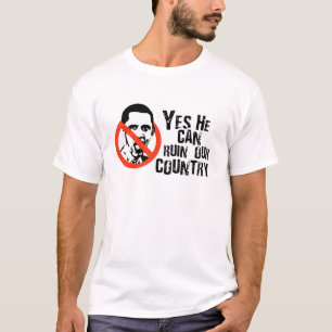 YES彼は私達の国を台無しにしてもいいです Tシャツ