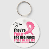 YES彼らは偽の…私の実在仲間は私を殺そうとした キーホルダー (正面)