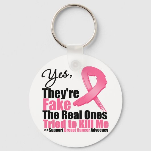 YES彼らは偽の…私の実在仲間は私を殺そうとした キーホルダー (正面)