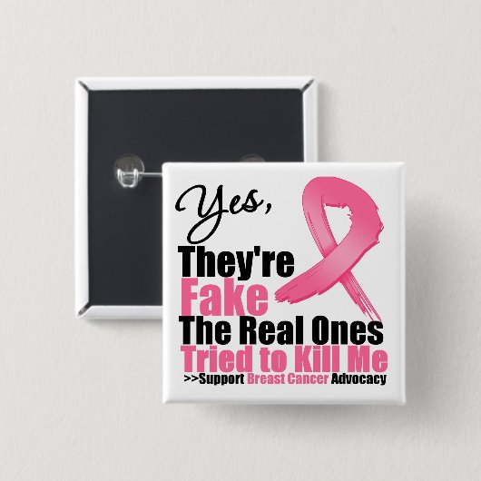 YES彼らは偽の…私の実在仲間は私を殺そうとした 缶バッジ (正面&裏面)