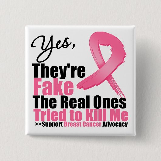 YES彼らは偽の…私の実在仲間は私を殺そうとした 缶バッジ (正面)