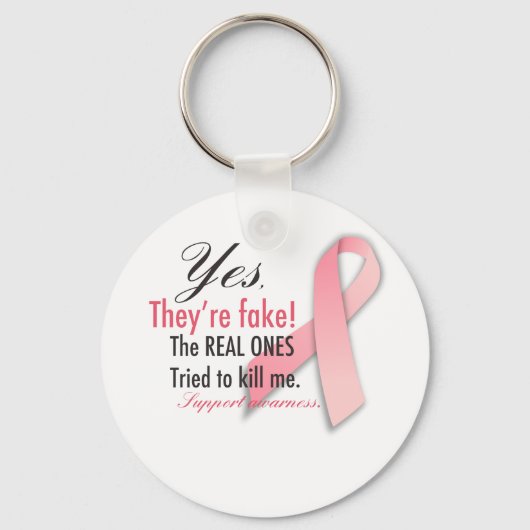 YES彼らは偽実在の彼らは私を殺そうとした キーホルダー (正面)