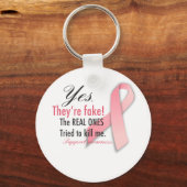 YES彼らは偽実在の彼らは私を殺そうとした キーホルダー (正面)