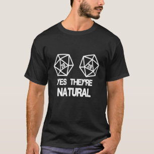 Yes彼らは自然20 D20サイコロRpgゲーマー Tシャツ