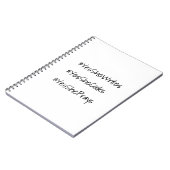 Yes彼女はハッシュタグ感謝スパイラルノート ノートブック (左側)