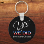 YES我々はオバマを行った – Keychain キーホルダー (正面)