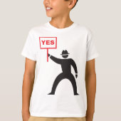yes標識の保持 tシャツ (正面)