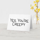 Yes気色悪いです カード (黄色い花)