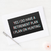 Yes狩りの退職計画がある 長方形シール (封筒)