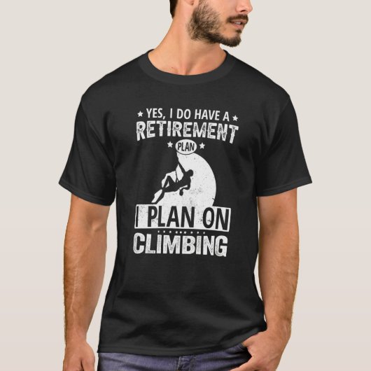 Yes登山の退職計画がある Tシャツ (正面)