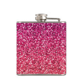 YES私あのママグリッターカスタムタイポグラフィ フラスク (裏面)