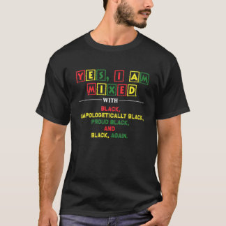 Yes私とブラックヒストリー誇りを持ったションモン Tシャツ