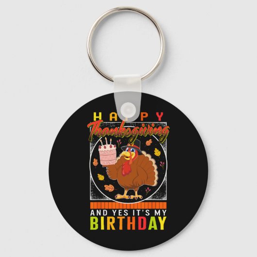 Yes私の誕生日トルコ秋の秋の衣装 キーホルダー (正面)