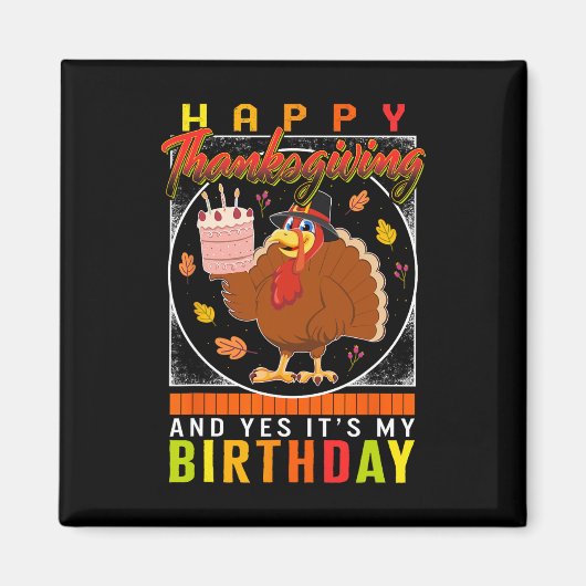 Yes私の誕生日トルコ秋の秋の衣装 マグネット (正面)