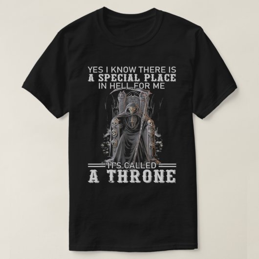 Yes私はそれがAと呼ばれる特別な場所があることを知っている Tシャツ (デザイン正面)