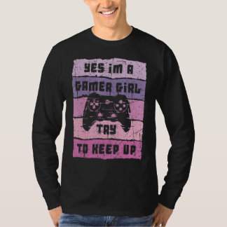 Yes私はゲーマー女の子ビデおもしろいオ女の子ゲーマーゲーム Tシャツ