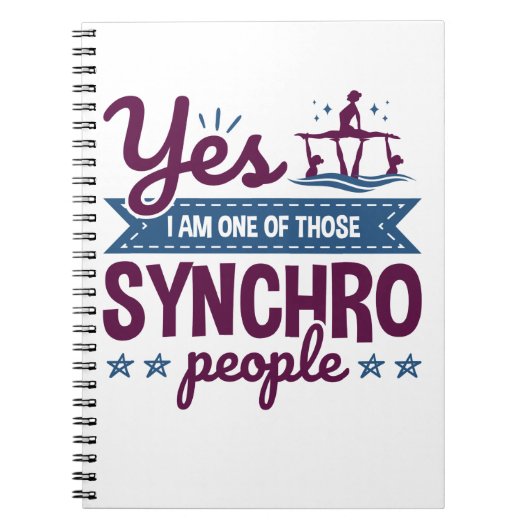 Yes私はシンクロの人々の一人だ ノートブック (正面)