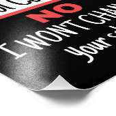 Yes私はスクールカウンセラーであり、スケジュールを変更しない フォトプリント (角)