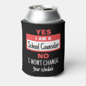 Yes私はスクールカウンセラーであり、スケジュールを変更しない 缶クーラー (缶裏面)