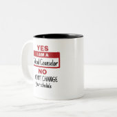 Yes私はスクールカウンセラー変更日程 ツートーンマグカップ (正面左)