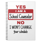 Yes私はスクールカウンセラー変更日程 ノートブック (正面)