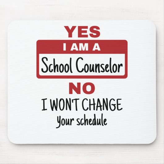 Yes私はスクールカウンセラー変更日程 マウスパッド (正面)