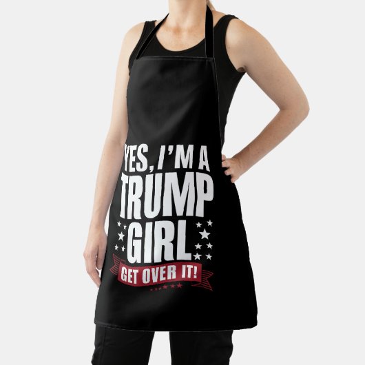 Yes私はトランプの女の子2024選挙を乗り越える エプロン (インサイチュ)