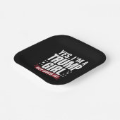 Yes私はトランプの女の子2024選挙を乗り越える ペーパープレート (傾斜あり)