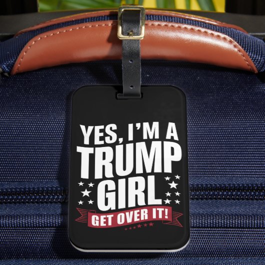 Yes私はトランプの女の子2024選挙を乗り越える ラゲッジタグ (正面インサイチュ2)