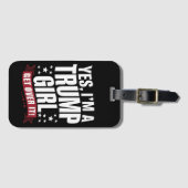 Yes私はトランプの女の子2024選挙を乗り越える ラゲッジタグ (正面横)