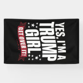 Yes私はトランプの女の子2024選挙を乗り越える 横断幕 (横)