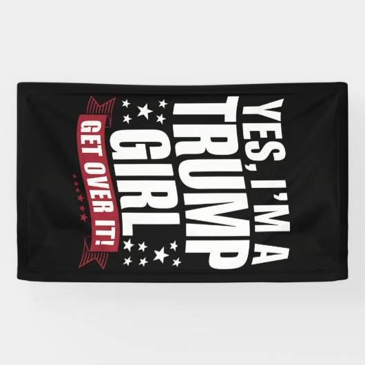 Yes私はトランプの女の子2024選挙を乗り越える 横断幕 (横)