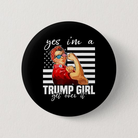 Yes私はトランプの女の子Itを乗り越える2024 缶バッジ (正面)