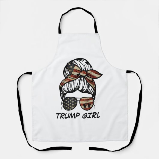 Yes私はトランプガールそれを乗り越える – トランプ2024 Elec エプロン (正面)