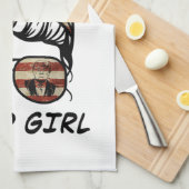 Yes私はトランプガールそれを乗り越える – トランプ2024 Elec キッチンタオル (四つ折り)