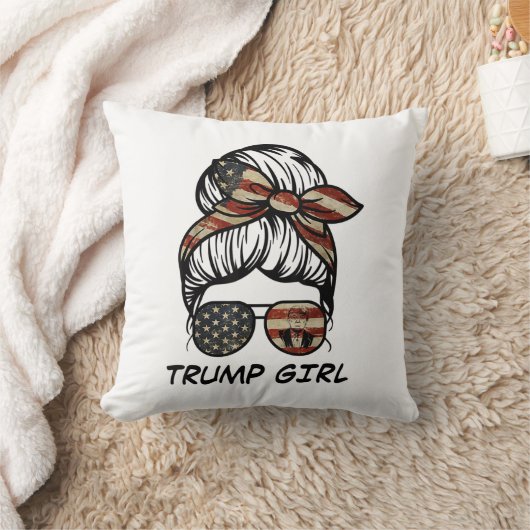 Yes私はトランプガールそれを乗り越える – トランプ2024 Elec クッション (ブランケット)