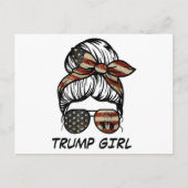 Yes私はトランプガールそれを乗り越える – トランプ2024 Elec シーズンポストカード (正面)