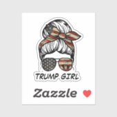 Yes私はトランプガールそれを乗り越える – トランプ2024 Elec シール (シート)