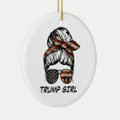 Yes私はトランプガールそれを乗り越える – トランプ2024 Elec セラミックオーナメント (右)