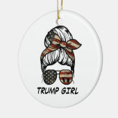 Yes私はトランプガールそれを乗り越える – トランプ2024 Elec セラミックオーナメント (左)