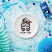 Yes私はトランプガールそれを乗り越える – トランプ2024 Elec ペーパープレート (パーティー)