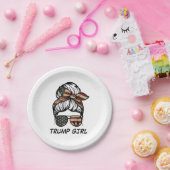 Yes私はトランプガールそれを乗り越える – トランプ2024 Elec ペーパープレート (パーティー)