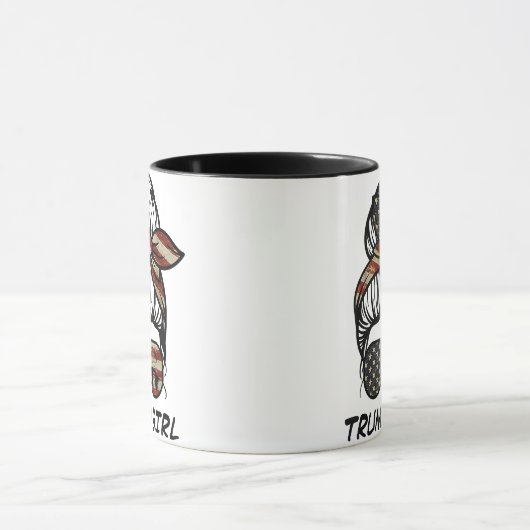 Yes私はトランプガールそれを乗り越える – トランプ2024 Elec マグカップ (中央)