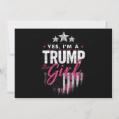 Yes私はトランプ女の子No謝罪2024選挙 招待状 (正面)